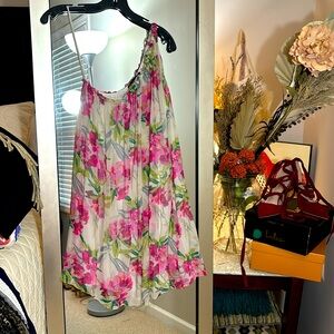 Elizabeth And James Floral One Shoulder Dress